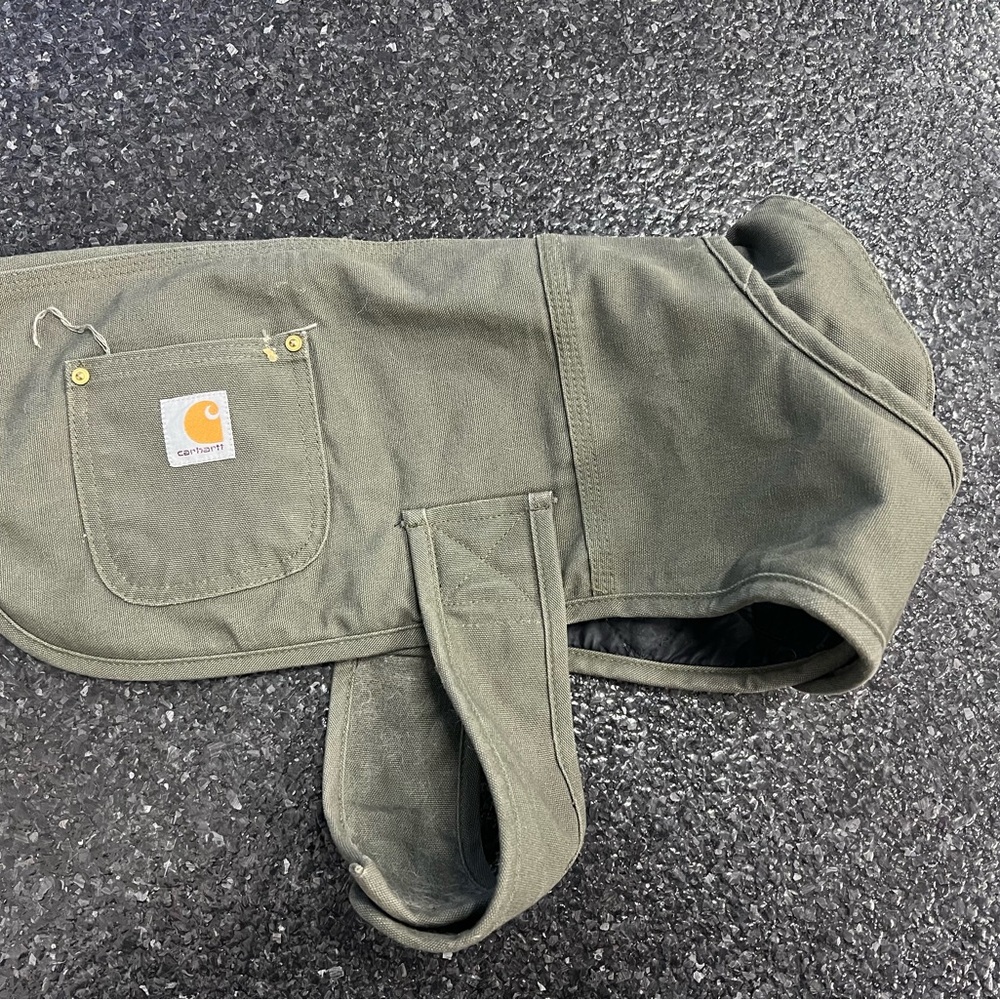 Carhartt Olive Green Dog Vest Jacket - size medium
